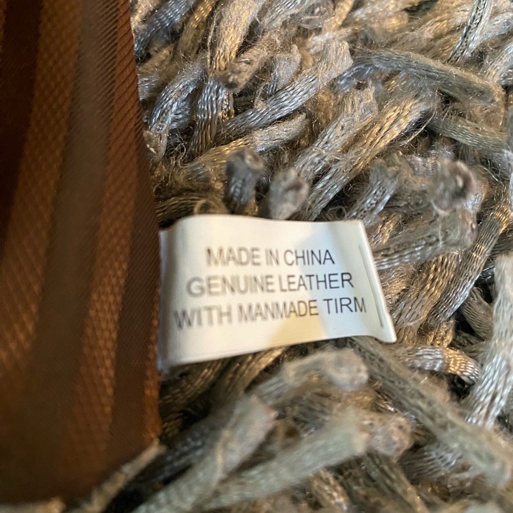 Terra Multi Brown Patchwork Leather Medium Size P… - image 5